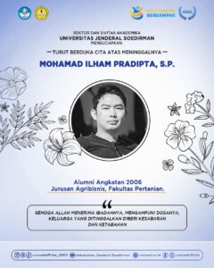 Universitas Jenderal Soedirman Berduka Atas Wafatnya Mohamad Ilham Pradipta