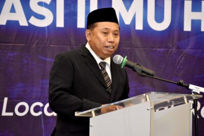 Rektor saat sambutan pembukaan Konvensi AIHII