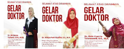 FIB UNSOED Lahirkan Tiga Doktor Baru di awal tahun 2026, Perkuat Kiprah Akademik di Tingkat Nasional
